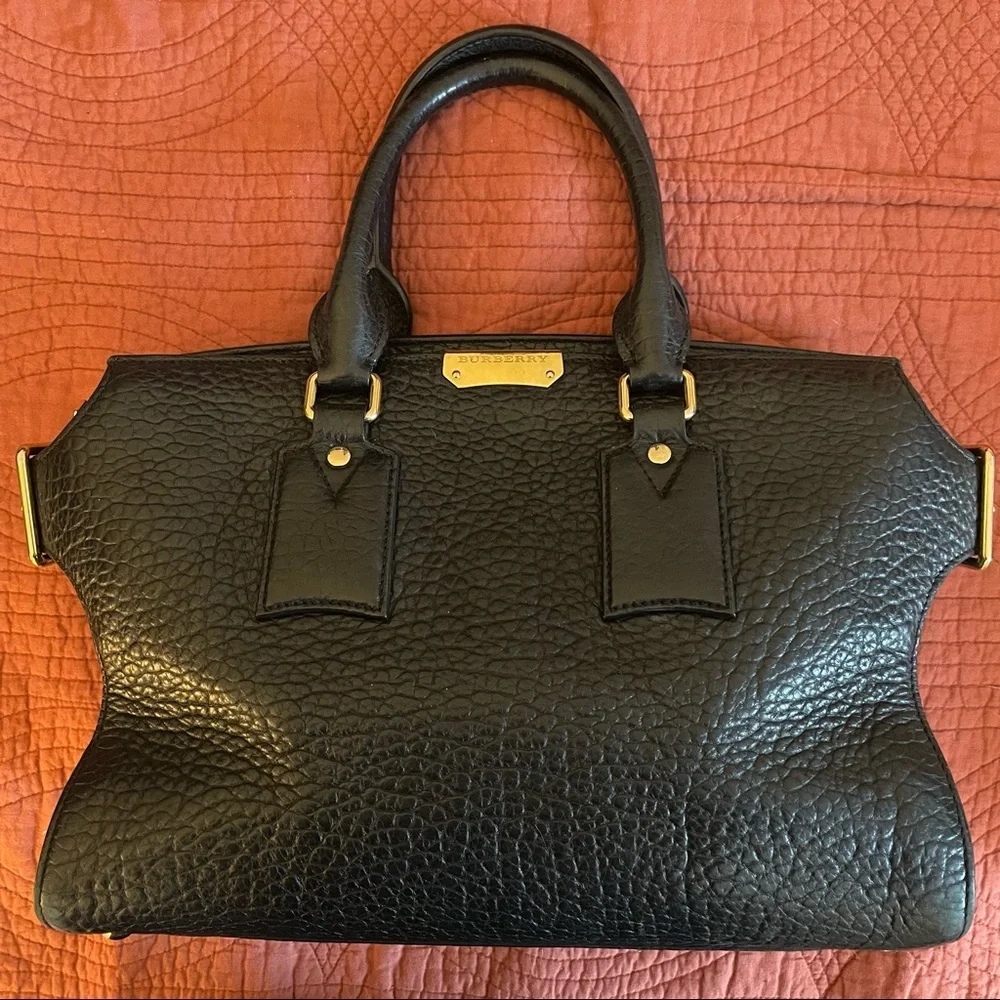 Burberry Clifton Convertible Tote Heritage Grained Leather Medium - Picture 2 of 15